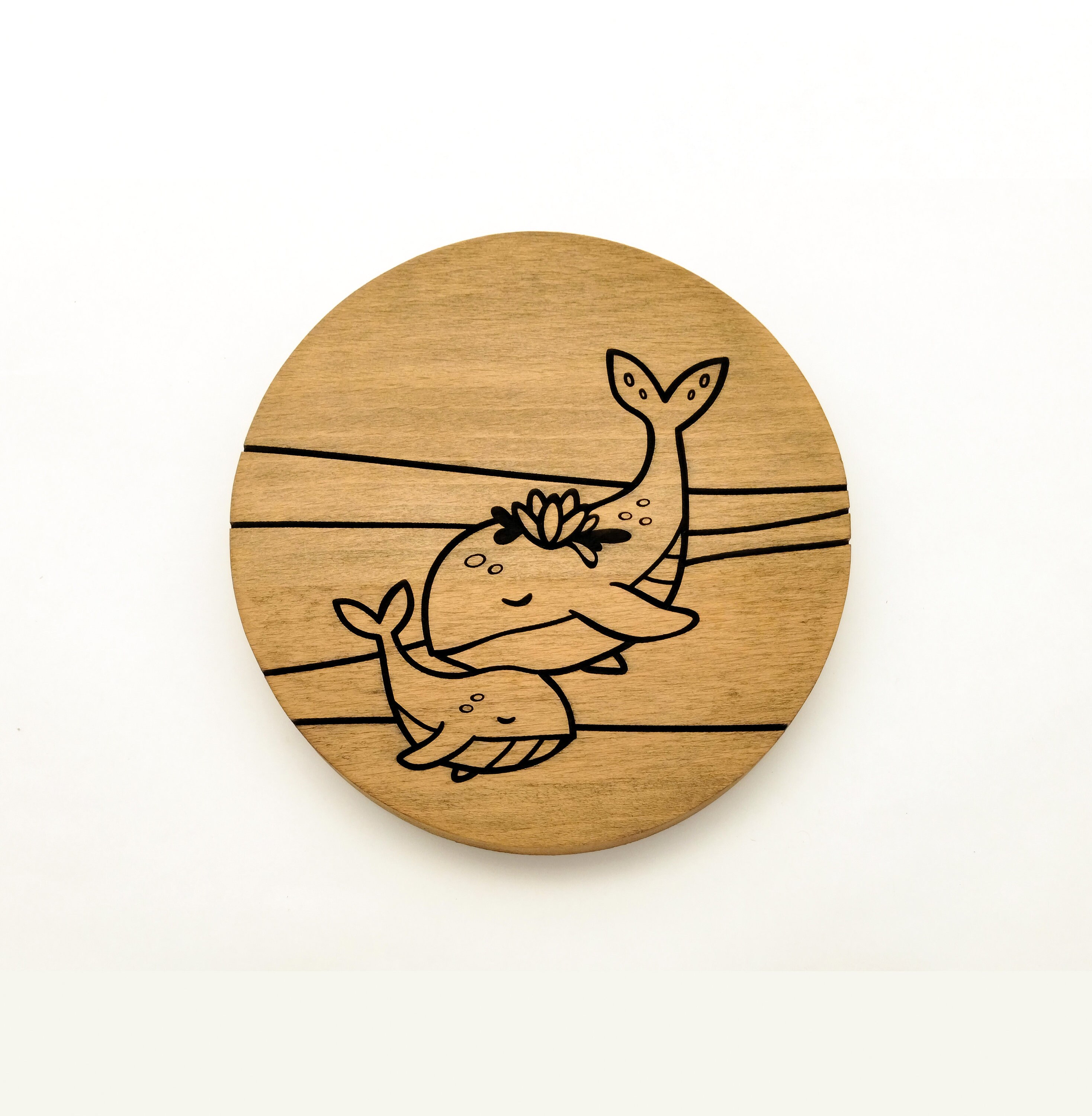 Wooden Painting Kit by Number, DIY Craft Kit for Kids and Adults, Wood