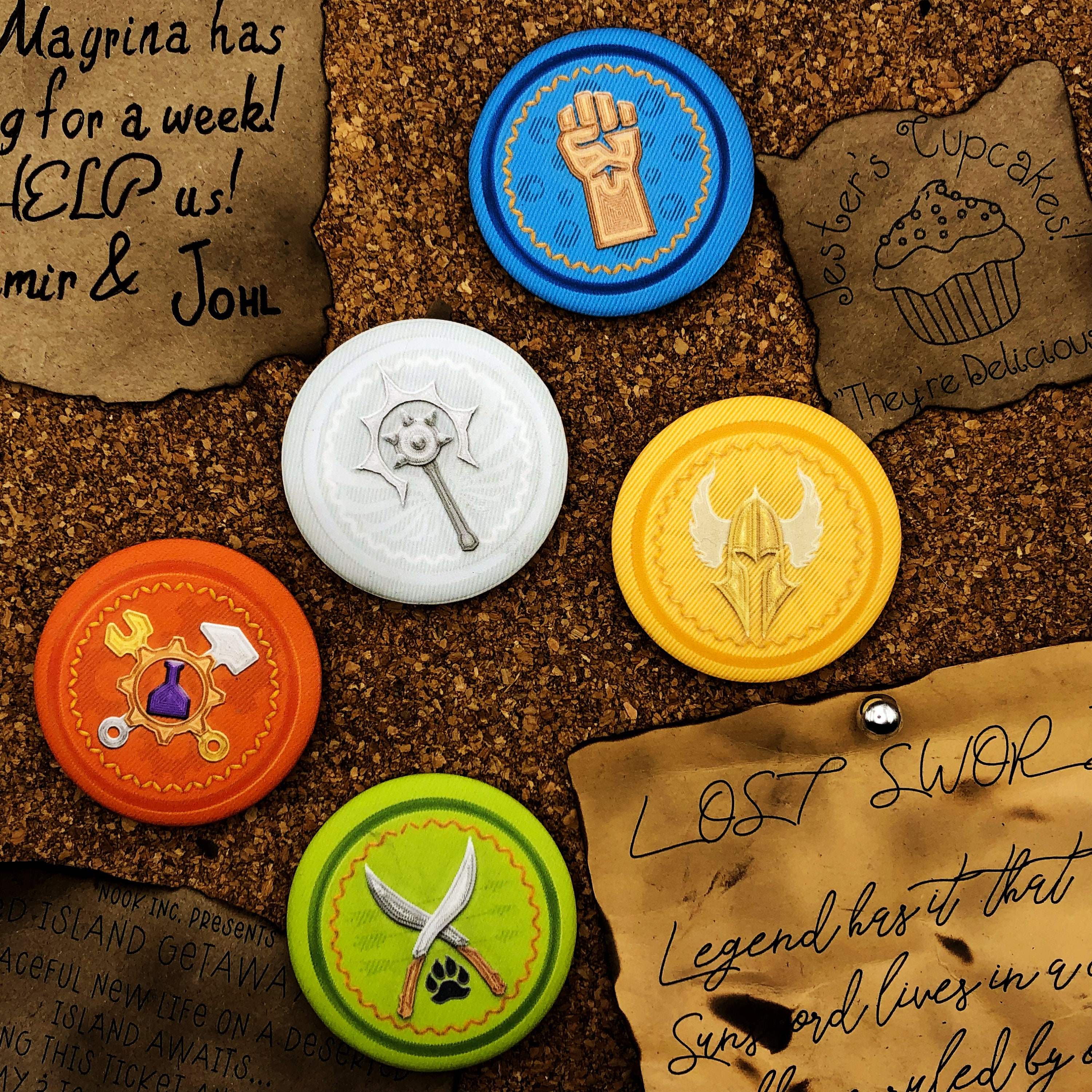Rpg Class Pin Collection Dnd Class Pin Badges | RPG Pushback Buttons - Etsy