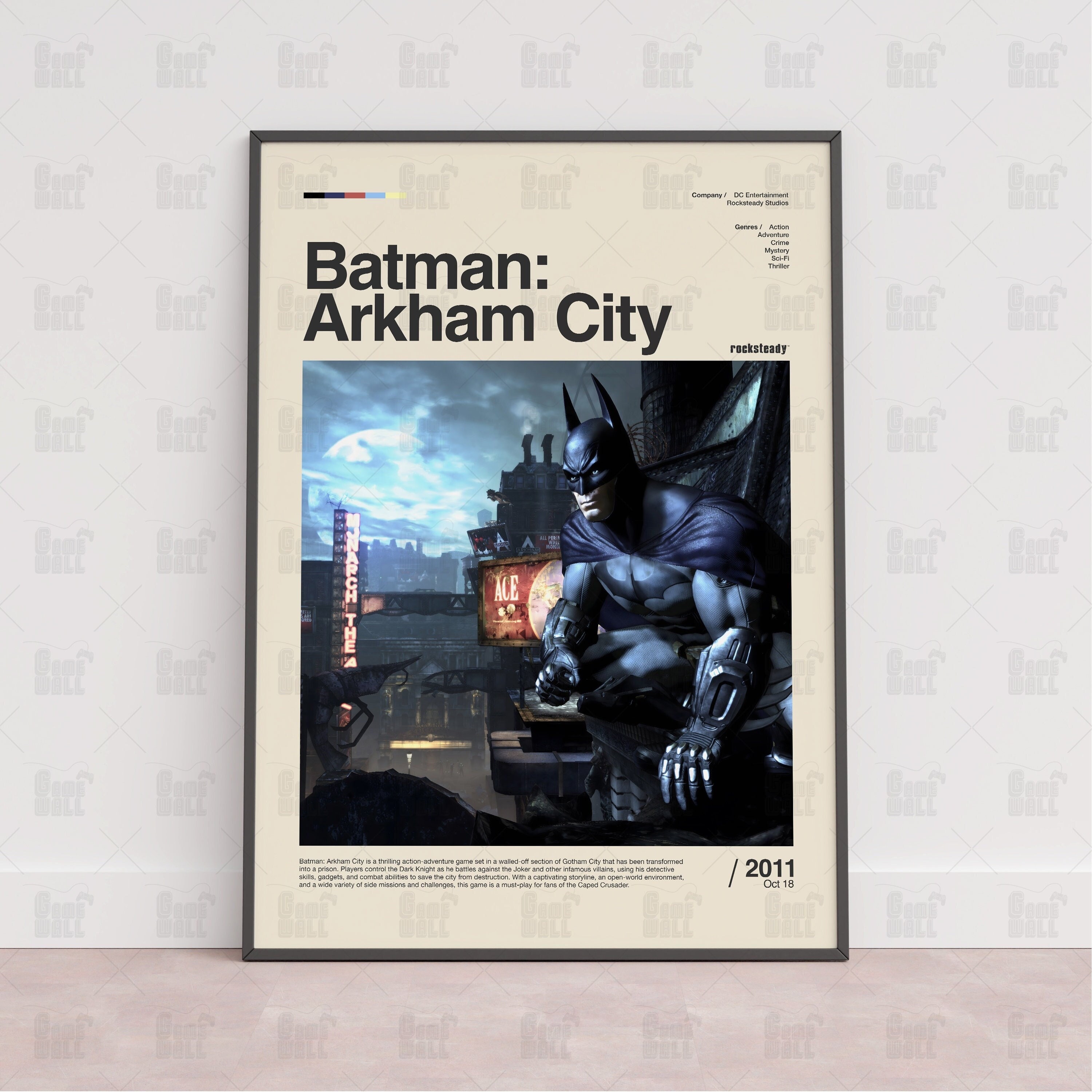 Batman Arkham Asylum - Logo Wall Mural
