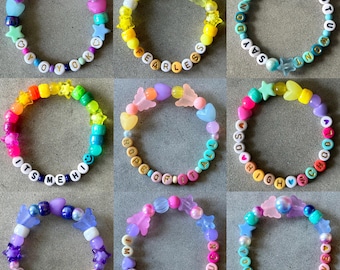 SHIPS FAST! Taylor Eras Tour CUSTOM Friendship Bracelets, Beaded Bracelets, Tradeable Bracelets, Custom Bracelets, Eras Tour Bracelets