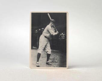 1929 Babe Ruth Kashin Publications Hand-Aged Baseball Card Reprint | Faithful Rendition | Vintage Collectible Yankee Memorabilia