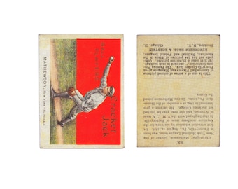 Rare 1914 Christy Mathewson Cracker Jack Baseball Card Reprint - Ideal Collectible or Gift for Baseball Enthusiasts!