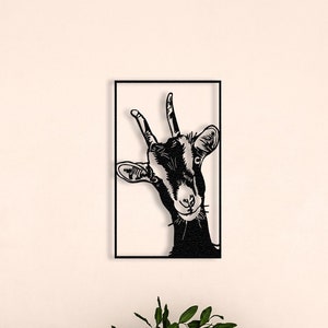 Goat Wall Decor Metal Wall Art Sheep Decor Farm Animal Decor Farmhouse Decor Camp House Decoration Wall Design Kitchen Decor Funny Decor
