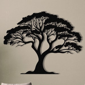 Tree Decor Metal Wall Art Tree Decor Extra Large Metal Africa Decor Natural Tree Decoration Nature Lovers Gift Home Decor Outdoor Decor