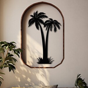 Palm Tree Art Palm Trees Metal Wall Art Tropical Wall Art Office Decor Home Decor Beach Decor Hawaii Wall Art Summer Style Beach Tees Palm