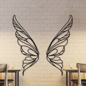fairy wings art,
wings decor,
metal wall art, 
metal wall decor, 
angel sculpture,
home decoration, 
cafe decor, 
kitchen design,
broad wings,
anniversary gifts, 
gift for mom, 
gold white,
unique gift,