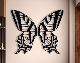 Schmetterlingsflügel Fee Flügel Kunst Flügel Dekor Metall Wand Kunst Metall Wand-Dekor Engel Wand Skulptur Wohnheim Dekor Cafe Dekor Kinderzimmer Dekor Haus Kunst