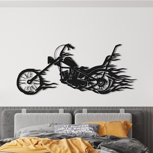 バイクギフト バイク装飾 バイクサイン メタルウォールアート バイクアート 屋外装飾 ホームデコレーション チョッパーサイン カーサイン ギフト
