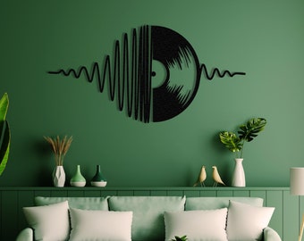 Metal Record Wall Art: Classic Music Band Decor, Handmade Sign