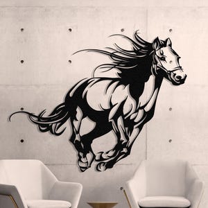 Pferd Wand Kunst Metall Wand Kunst Pferd Geschenk Tier Dekor Pferd Silhouette Dekor Einzigartige Wand Kunst Metall Pferd Dekor große Wand Kunst Bauernhof Dekor