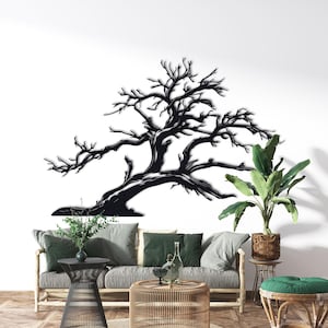 Tree Of Life Metal Wall Art Wall Hanging Oversized Metal Pine Tree Wall Decor Tree Sign Nature Lover Gift Home Decor Office Decoration Art