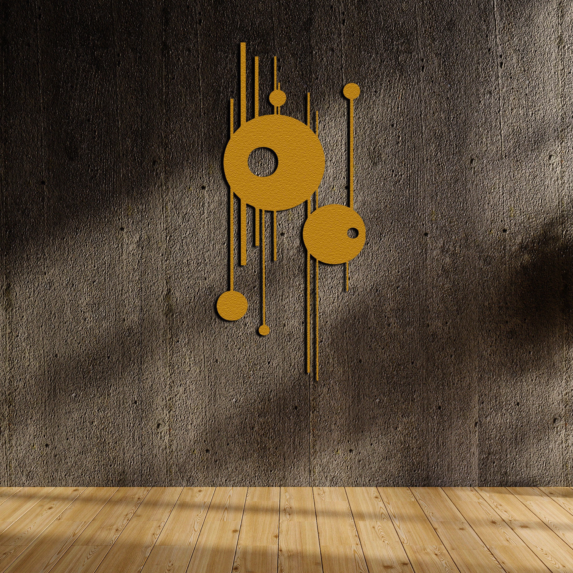 Modern Luxury Style Metal Wall Art Geometric Wall Art Abstract Metal ...