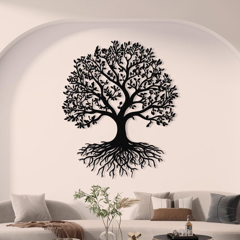 Oversized Metal Pine Tree Wall Decor Pine Trees Metal Wall Art Nature ...