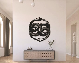 Art mural métal Yin Yang Décoration Yin Yang Décoration Feng Shui Art Yin Yang Art mural Tai Chi Décoration d'intérieur Art de serpent Art mural japonais Cadeaux de bureau