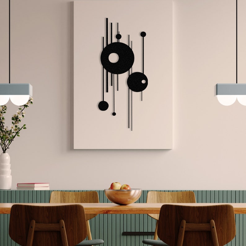 Modern Luxury Style Metal Wall Art Geometric Wall Art Abstract Metal