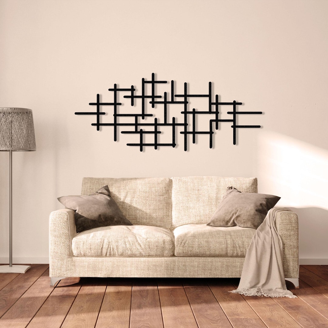 Modern Luxury Style Metal Wall Art Geometric Wall Art Abstract Metal ...