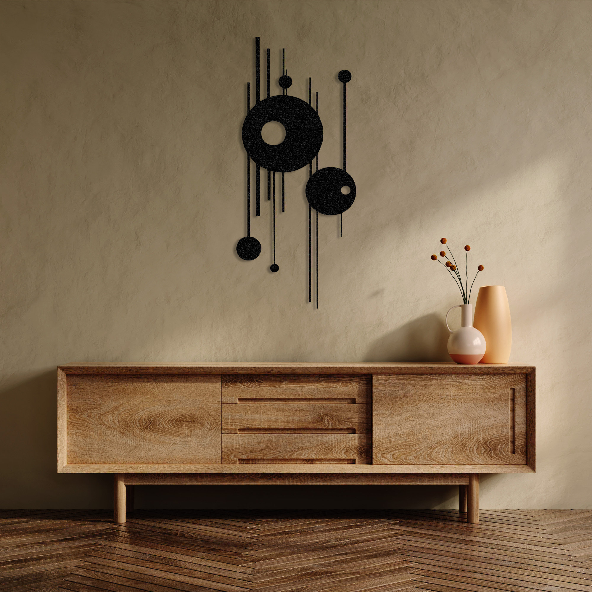 Modern Luxury Style Metal Wall Art Geometric Wall Art Abstract Metal ...