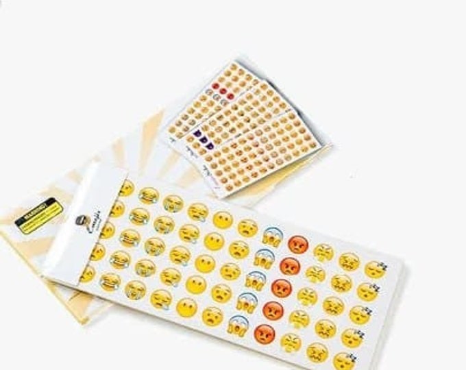 Emoji Sticker Set (12 Sheets) - 660 Facial Expression Stickers - Etsy