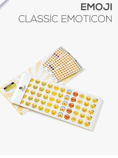 Emoji Sticker Set (12 sheets) - 660 Facial Expression Stickers