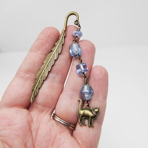 Cat Shepherds Hook Feather Mini Bookmark ~ Free Shipping!