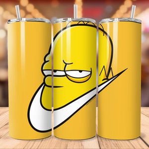 Simpsons Just Do It Tumbler, jaren 90 tekenfilms, 20 oz tuimelaar sublimaties, Simpson Tumbler Wrap, digitale Instant Download