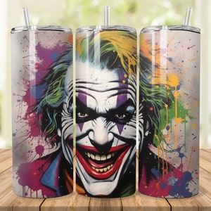 The Joker Tumbler Wrap,Joker Tumbler Wrap,20oz Skinny Tumbler Wrap,Sublimation Design,Straight & Tapered Tumbler Wrap