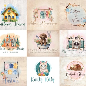 Custom Watercolor logos, Photography logo, Hand Drawn logo, Custom Logo, logos, colourful logo designs, Professional logo, unique logo