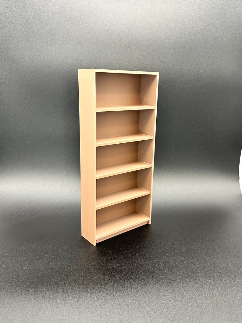 1/6 Scale 5 Shelf Medium Library Mini Bookcase / Mini Brands Books ...