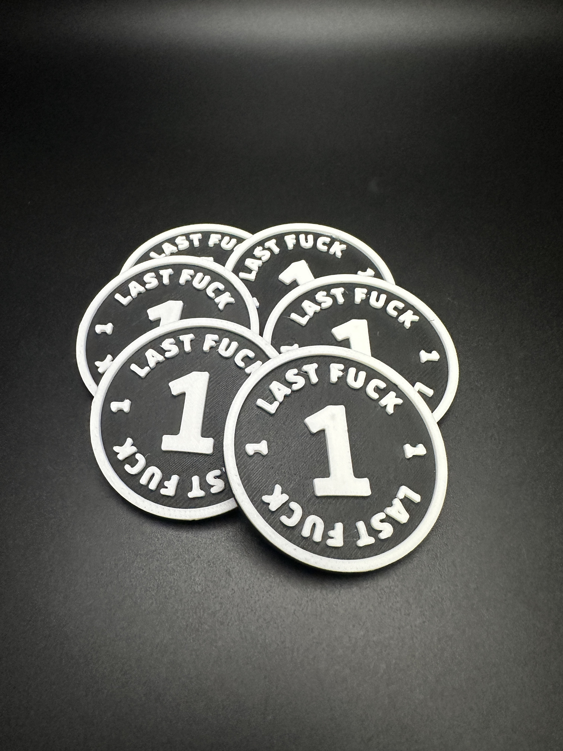 Pièce Commemorative F*** Coin – Last Fuck Raven Noir & Or, Token Humoristique Zéro F*cks, Cadeau Drôle Pour Libérer Les Pressions (Lot 2)