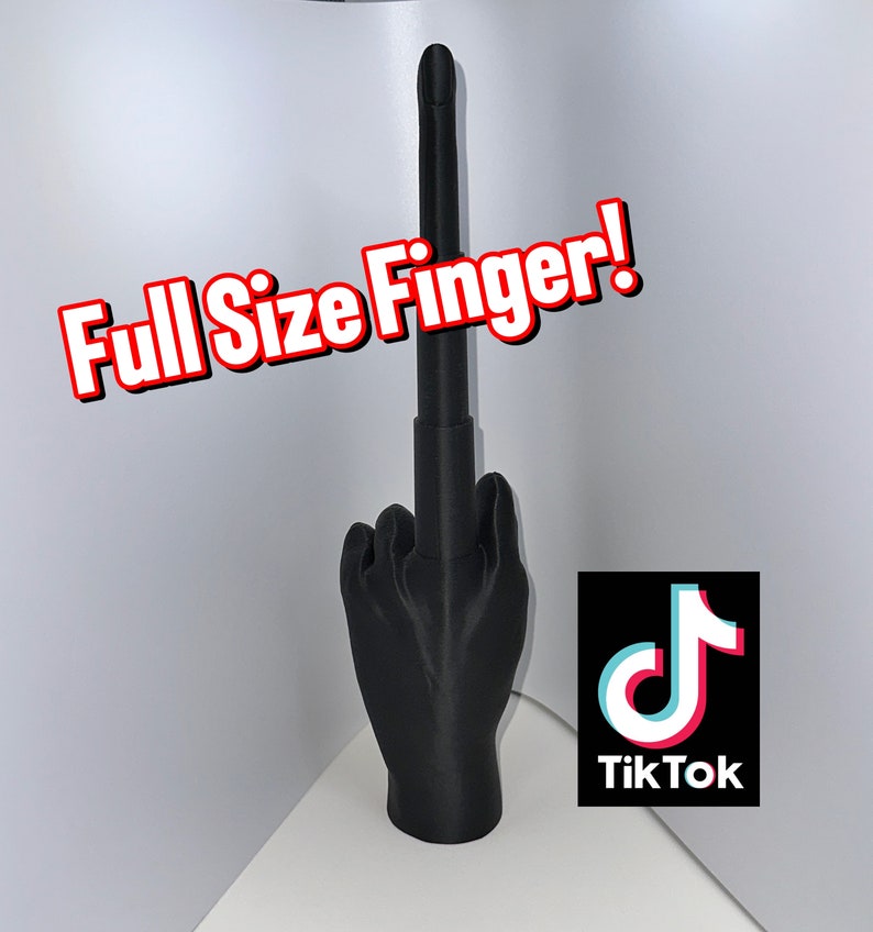 Collapsible Middle Finger / Extendable / Retractable / 3dgeex/ Etsy