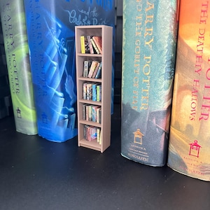 1/12 Scale Mini Billy Bookshelf- Small / Mini Books / Bookcase / Miniatures / Doll House Furniture