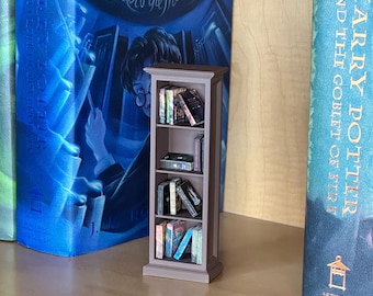 1/12 Scale / 4 Shelf Mini Bookshelf / Mini Books / Bookcase / Miniatures / Doll House Furniture