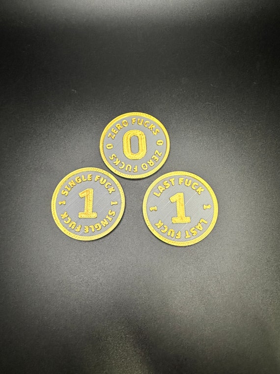 Fuck Coin Variety Pack (6 Pack) / One Fuck / Zero Fucks / Single