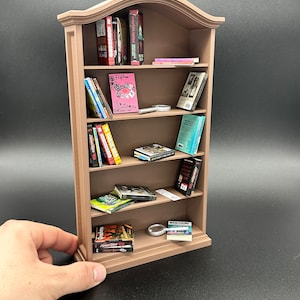 Mini Bookshelf / Mini Brands Books / Mini Books / Bookcase / Miniatures / Doll House Furniture