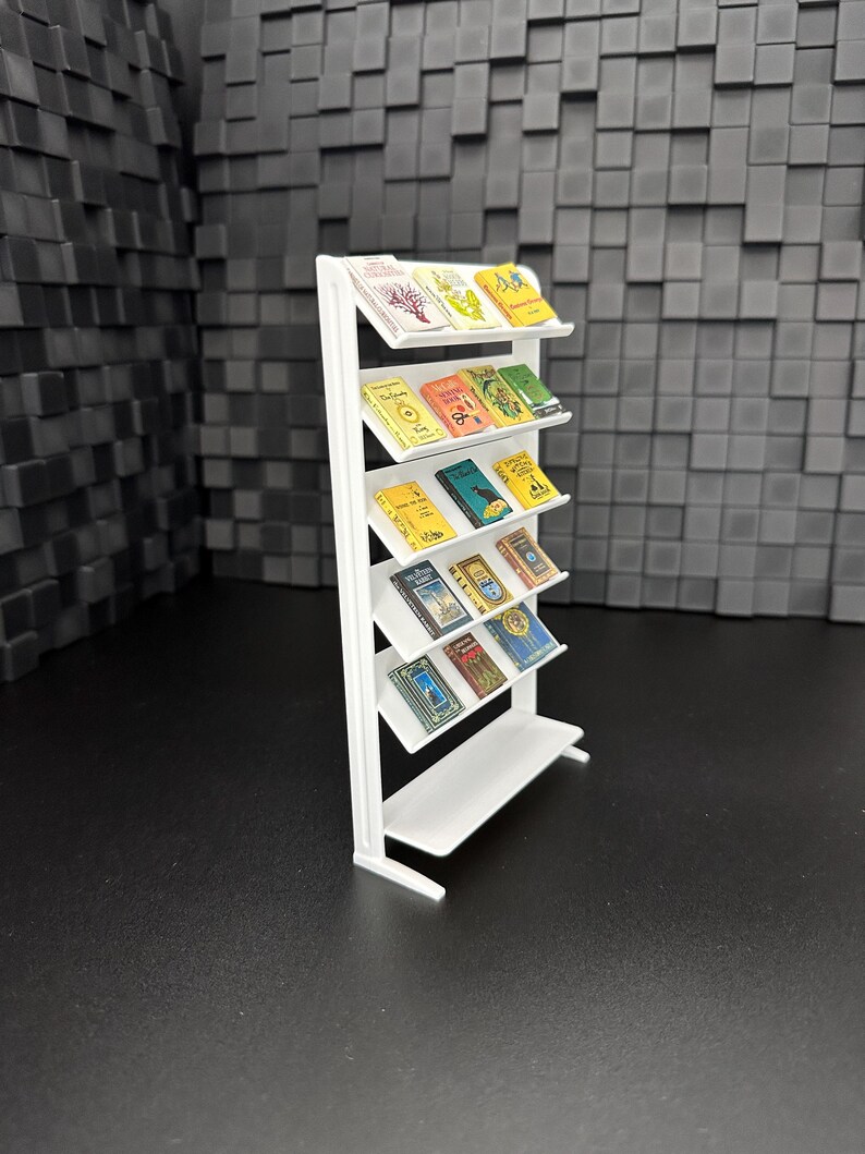 1/12 Scale Mini Magazine Rack / Mini Books / Bookcase / Miniatures ...