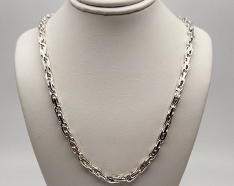 Men's Argentium Silver Moscow Bit Chain