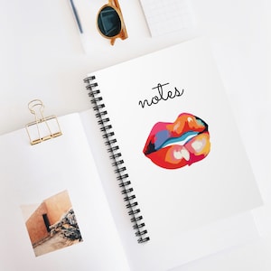 notes, lips, nurse injector, aesthetics, spiral notebook