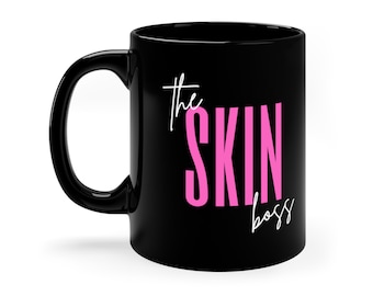 Black Mug, The Skin Boss, Skin Boss, RN, NP, Med Spa Gifts
