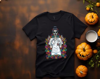 Sugar Skull, Day of the Dead, Halloween, Nurse Injector, Med Spa, Nurse Gift, Med Spa Gift