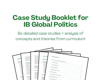 Case Study Booklet for IB Global Politics