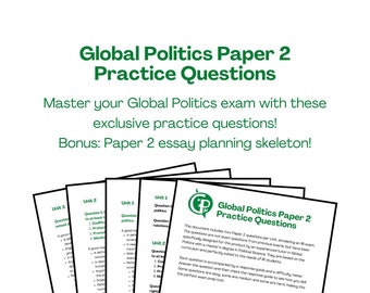 Global Politics Paper 2 Practice Questions