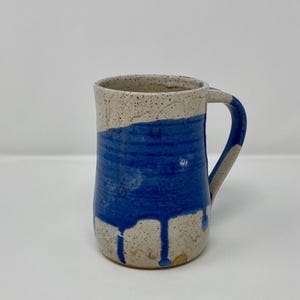 Oatmeal and Rich Blue Mug