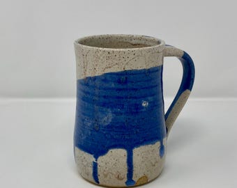 Oatmeal and Rich Blue Mug