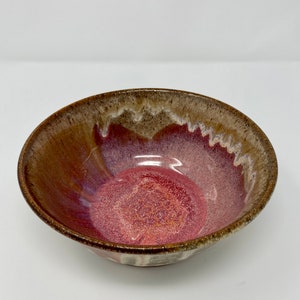 Speckled Tan and Pink Bowl