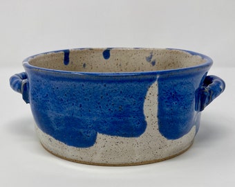 Squared Handled Ceramic Serving Bowl