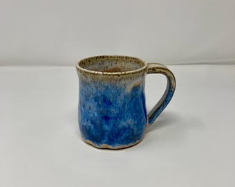 Blue and Speckled Tan Mug