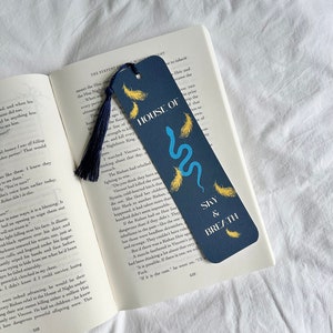 Crescent City Bookmark House of Earth and Blood House of Sky and Breath Fantasy Bookmarks Sarah J Maas Merch Handmade Bookmarks image 3