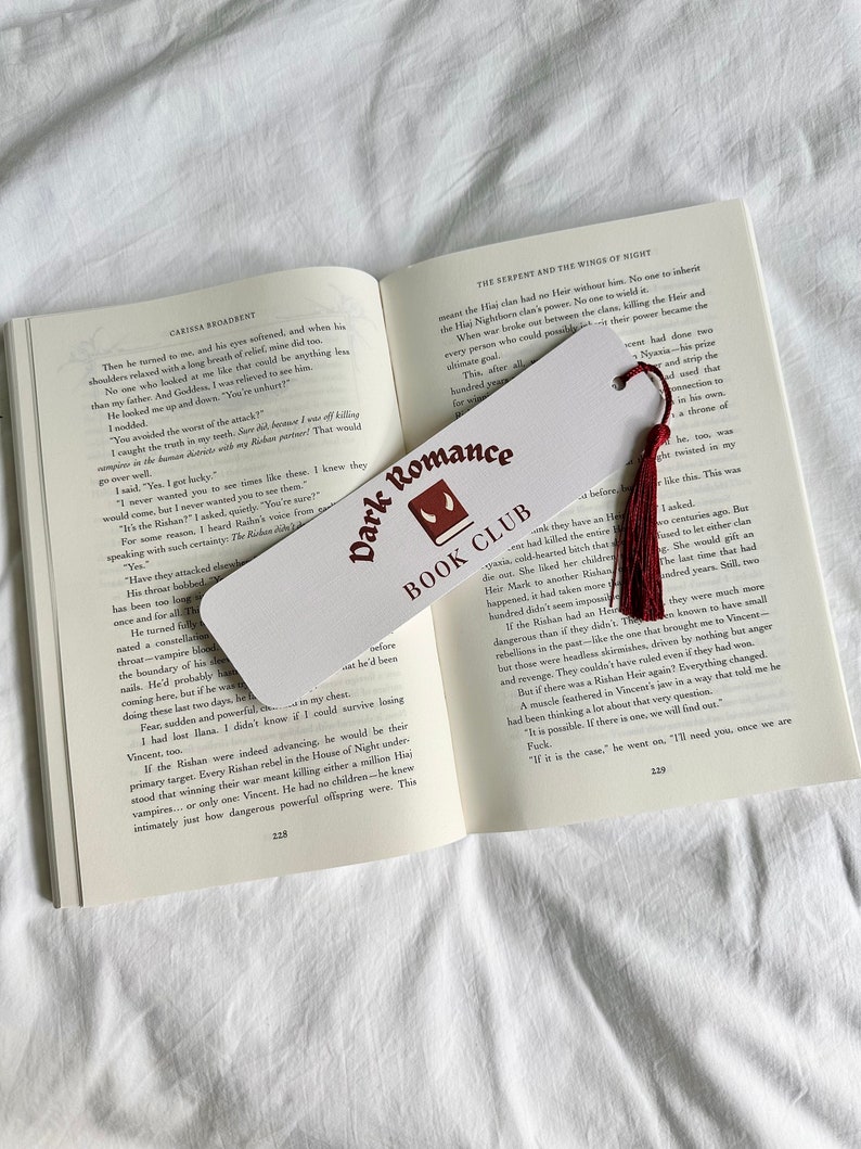 Dark Romance Book Tote Bag - Leinen Tasche Für Buchliebhaber