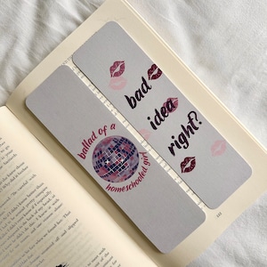 Olivia Rodrigo Guts Bookmarks | Bad Idea Right? | Ballad of a Homeschooled Girl | Musical Bookmarks | Lyrics Bookmark | Cute Bookmarks