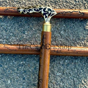 Brass Walking Stick Walking Cane for Men, Brass Handle Victorian ...